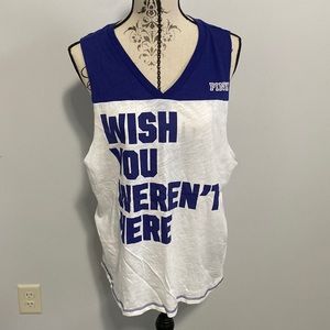 Pink VS “Wish You Weren’t Here” V-neck Tank